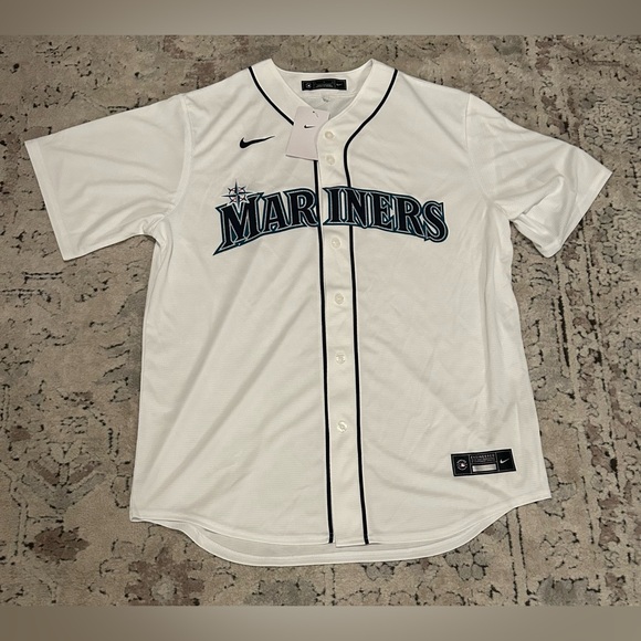 Nike Other - Nike Authentic Seattle Mariners MLB Baseball White Jersey Men’s Sz: L